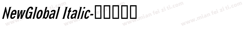 NewGlobal Italic字体转换